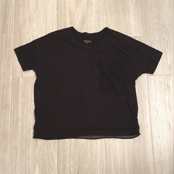 rag & bone Sheer Pocket Tee - Picture 1 of 5